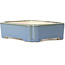 Rectangular blue bonsai pot - 125 x 105 x 35 mm