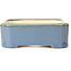 Rectangular blue bonsai pot - 125 x 105 x 35 mm