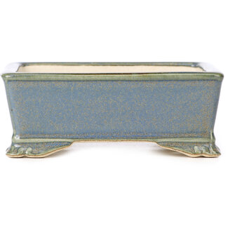 105 mm rectangular blue pot from China