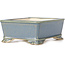 Maceta de bonsái rectangular azul - 105 x 80 x 40 mm
