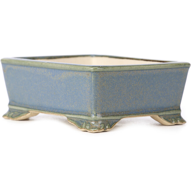 Vaso per bonsai blu rettangolare - 105 x 80 x 40 mm