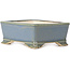 Maceta de bonsái rectangular azul - 105 x 80 x 40 mm