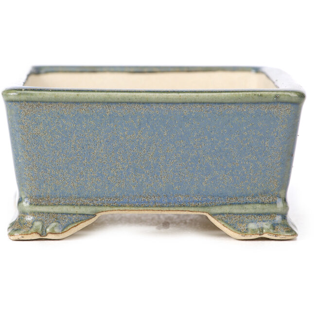 Maceta de bonsái rectangular azul - 105 x 80 x 40 mm