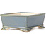Maceta de bonsái rectangular azul - 105 x 80 x 40 mm