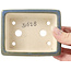 Pot à bonsaï rectangulaire bleu - 105 x 80 x 40 mm