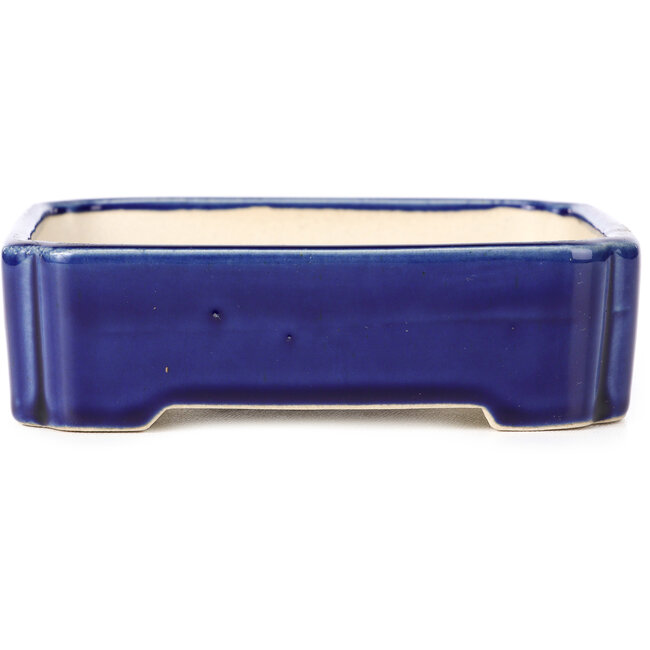 Vaso per bonsai blu rettangolare - 125 x 110 x 35 mm