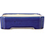 Rechthoekige blauwe bonsaipot - 125 x 110 x 35 mm