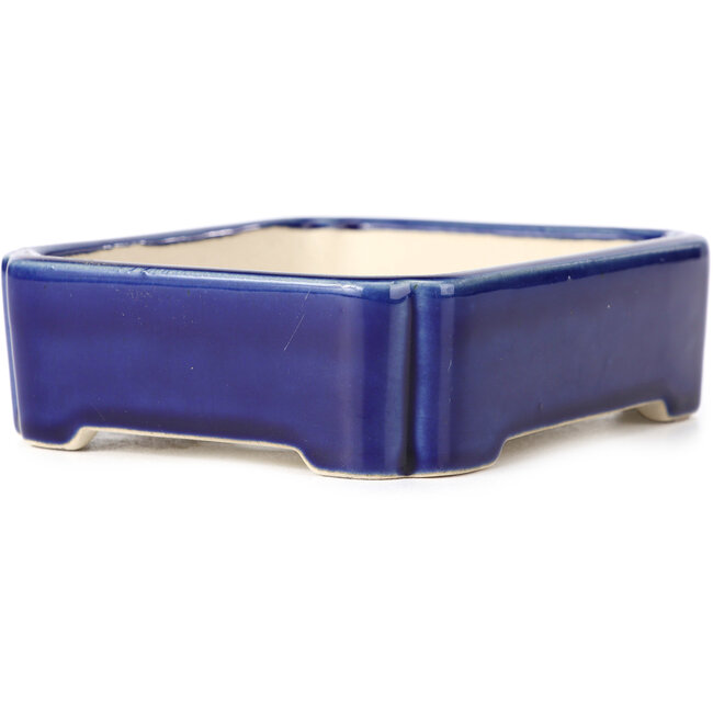 Maceta de bonsái rectangular azul - 125 x 110 x 35 mm