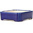 Rectangular blue bonsai pot - 125 x 110 x 35 mm