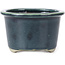 Round dark blue bonsai pot by Tosui - 112 x 112 x 70 mm