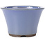 Pot à bonsaï rond bleu lilas par Seto Yaki - 127 x 127 x 83 mm