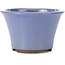 Pot à bonsaï rond bleu lilas par Seto Yaki - 127 x 127 x 83 mm