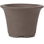 Vaso per bonsai rotondo non smaltato di Seto Yaki - 96 x 96 x 66 mm