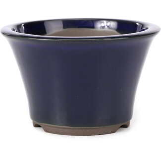 Seto Yaki Pot à bonsaï rond bleu 127 mm par Seto Yaki, Seto