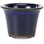 Pot à bonsaï rond bleu par Seto Yaki - 96 x 96 x 66 mm