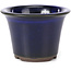 Pot à bonsaï rond bleu par Seto Yaki - 96 x 96 x 66 mm