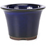 Pot à bonsaï rond bleu par Seto Yaki - 96 x 96 x 66 mm
