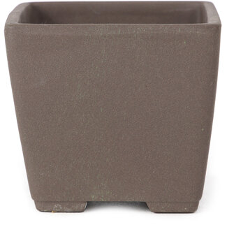 Seto Yaki Pot à bonsaï carré 86 mm non émaillé par Seto Yaki, Seto