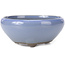 Ronde lila blauwe bonsai pot van Seto Yaki - 131 x 131 x 54 mm