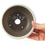Pot à bonsaï rond blanc par Seto Yaki - 131 x 131 x 54 mm