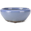 Ronde lila blauwe bonsai pot van Seto Yaki - 109 x 109 x 42 mm