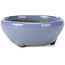 Ronde lila blauwe bonsai pot van Seto Yaki - 109 x 109 x 42 mm