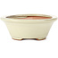 Pot à bonsaï rond beige - 132 x 132 x 52 mm