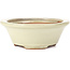 Pot à bonsaï rond beige - 132 x 132 x 52 mm
