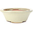 Pot à bonsaï rond beige - 132 x 132 x 52 mm