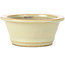 Pot à bonsaï rond beige - 112 x 112 x 49 mm