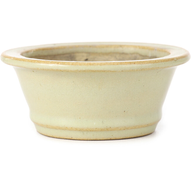 Vaso bonsai rotondo beige - 112 x 112 x 49 mm