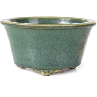 Chinese bonsai pots Vaso rotondo verde oceano da 108 mm proveniente dalla Cina