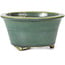 Vaso per bonsai rotondo verde oceano - 108 x 108 x 57 mm