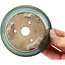 Pot à bonsaï rond vert océan - 108 x 108 x 57 mm