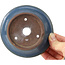Pot à bonsaï rond bleu - 116 x 116 x 46 mm