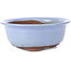 Ronde lila blauwe bonsai pot van Seto Yaki - 128 x 128 x 52 mm