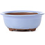 Ronde lila blauwe bonsai pot van Seto Yaki - 128 x 128 x 52 mm