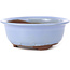 Ronde lila blauwe bonsai pot van Seto Yaki - 128 x 128 x 52 mm