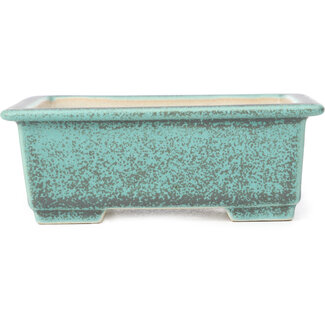 145 mm rectangular green and grey pot from China