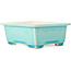 Pot à bonsaï rectangulaire bleu - 152 x 120 x 55 mm
