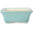 Rectangular blue bonsai pot - 141 x 100 x 39 mm