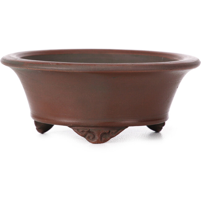 Round unglazed bonsai pot by Bigei - 83 x 83 x 34 mm