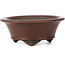 Round unglazed bonsai pot by Bigei - 83 x 83 x 34 mm