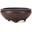 Round unglazed bonsai pot by Bigei - 92 x 92 x 40 mm