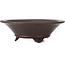 Round unglazed bonsai pot by Bigei - 158 x 158 x 53 mm