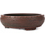 Ronde ongeglazuurde bonsai pot van Bigei - 188 x 188 x 58 mm