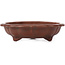 Hexagonal lotus shape unglazed bonsai pot by Bigei - 113 x 113 x 33 mm