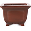 Square unglazed bonsai pot by Bigei - 95 x 95 x 65 mm