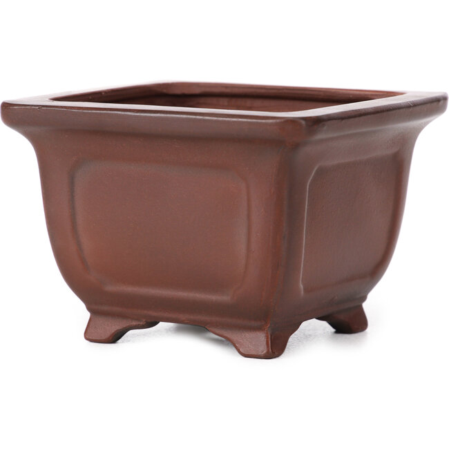 Vaso bonsai quadrato non smaltato di Bigei - 95 x 95 x 65 mm