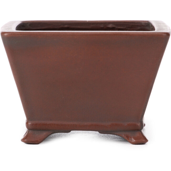 Vaso bonsai quadrato non smaltato di Bigei - 100 x 100 x 60 mm